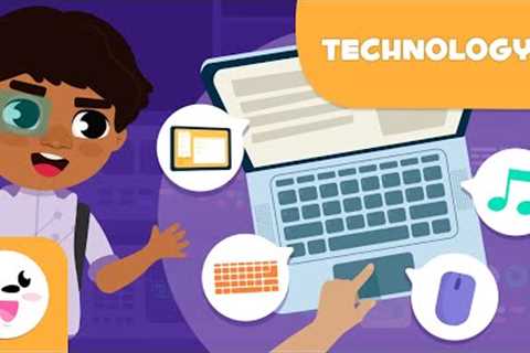 Technology I - Vocabulary for Kids - Laptop, monitor, mouse, speakers, webcam, microphone...