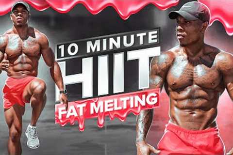 INTENSE 10 MINUTE FAT MELTING HIIT CARDIO WORKOUT [10 SECOND BREAKS]
