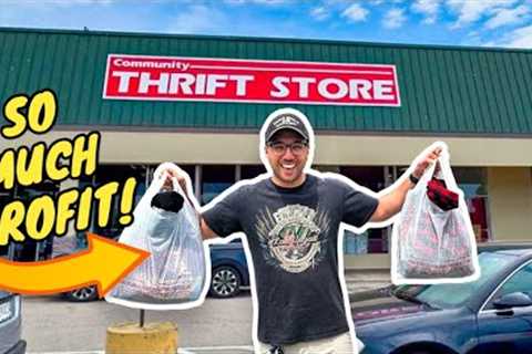 WENT TREASURE HUNTING AT THRIFT STORES AND GOODWILL BINS OUTLET TO FLIP FOR PROFIT ON EBAY