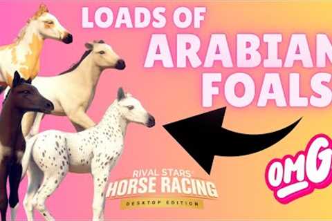 BREEDING A BARN FULL OF BEAUTIFUL AND RARE ARABIANS! RIVAL STARS HORSE RACING