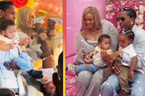 Rihanna Flips Son RZA UPSIDE DOWN While Celebrating His Birthday
