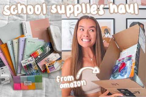 BACK TO SCHOOL SUPPLIES HAUL FROM AMAZON 2021 | planner, notebooks, brush pens, pencil case &amp;..