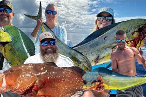 We took a boat 60 miles offshore for a cooler full of FISH | Mahi Fishing {Catch, Clean, Cook}