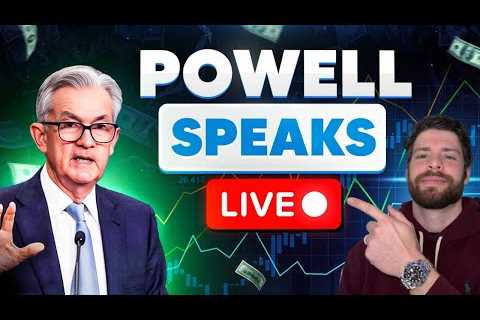🔴WATCH LIVE: FED JEROME POWELL SPEECH 9:45AM! FOMC CHAIR SPEAKS BANKING