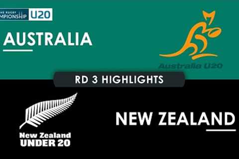 HIGHLIGHTS | AUSTRALIA v NEW ZEALAND | The Rugby Championship U20 2024 | Round 3