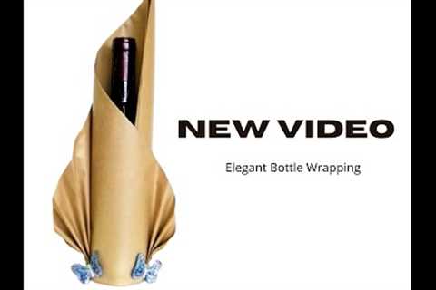 How To Gift Wrap A Bottle of Wine Tutorial
