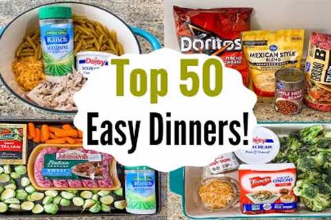 What's For Dinner? 50 of the BEST Quick &amp; EASY Recipes! | Tasty CHEAP Meal Ideas | Julia Pacheco