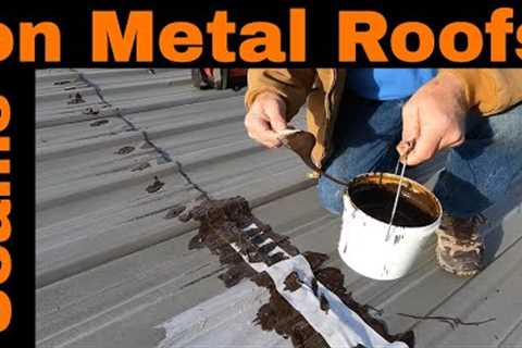 Metal Roof Seam leaks - This will blow your mind when you see why it leaks - Turbo Poly Seal - DIY