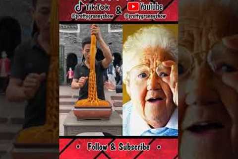 Knitting Metal Art! 😮 TikTok Funny Grandma Meme Duet Reaction | PrettyGrannyShow