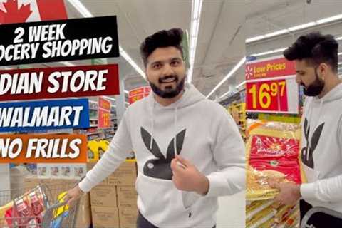 Two Week Cheap Grocery Shopping in Canada | Indian Store, Walmart, No Frills | Total Expenses