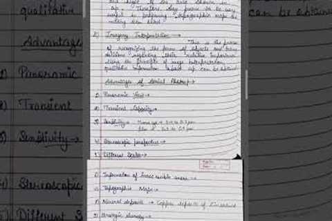 Introduction to Aerial Photography (notes) || Unit-1 || Geography || B.A. 6th sem || Geography
