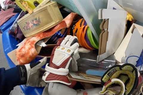 Goodwill Outlet Store Shopping - Thrift Store Pay Per Pound