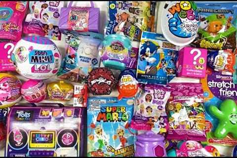 ASMR UNBOXING 31 Blind Bags!! LOL Surprise ! Toys Min Brands ! Barbie ! NO Talking