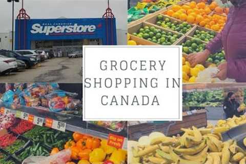 GROCERY SHOPPING IN WINNIPEG MANITOBA || NIGERIAN IN CANADA
