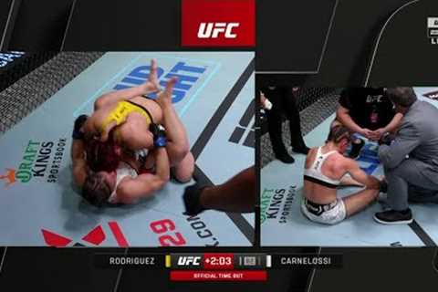Piera Rodriguez DQ’d for headbutting Ariane Carnelossi at #UFCVegas92 | ESPN MMA