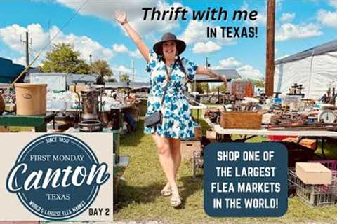 THIS IS WHY I LOVE THRIFTING IN TEXAS! Shop The Canton Texas First Monday Flea Market With Me!