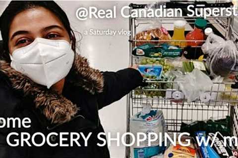 Saturday vlog part 1 - Grocery shopping 🛒with me @Real Canadian Superstore, London, Ontario...
