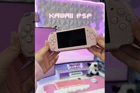 The cutest vintage device! #gaming #playstation #psp #shortsfeed #pink #kawaii #shortsvideo #setup