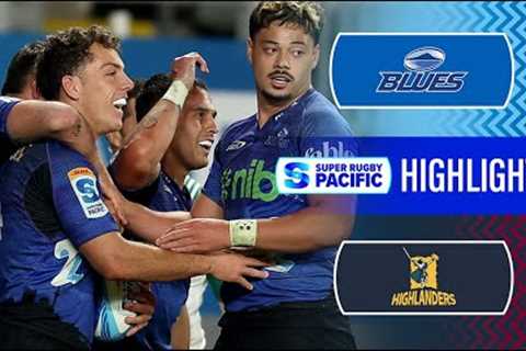 HIGHLIGHTS | BLUES v HIGHLANDERS | Super Rugby Pacific 2024 | Round 13