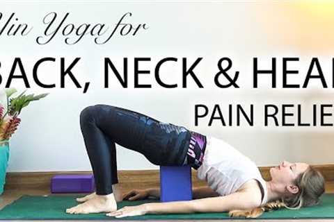 Yin Yoga For Back Pain, Muscle Knots, Neck Pain &amp; Headaches - YogaCandi
