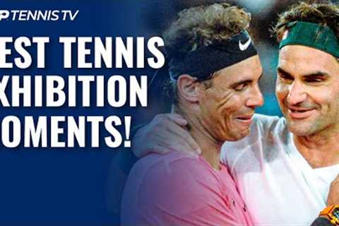 Best ATP Tennis Exhibition Match Moments!