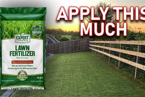 Lawn Fertilizer Recommendations // How Much Fertilizer to Apply Each Year for Healthy Green Grass