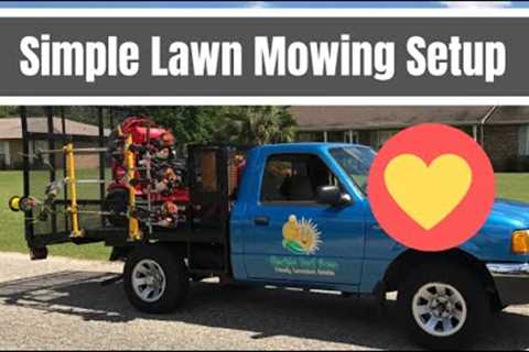 Simple Lawn Mowing Setup (beginner setup)