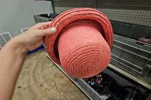 Thrifting for resale at the Goodwill bins