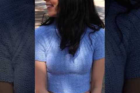 pov: you just knit the cutest addition to your summer wardrobe 🫶 #knitting #knittingpatterns