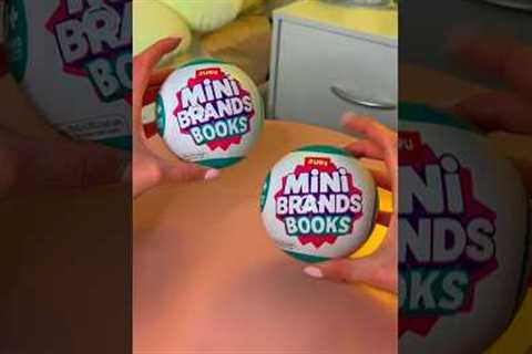 [ASMR] OPENING MY FIRST EVER MINI BRANDS *BOOKS* CAPSULE!!🥹🎀📚✨ (SO OBSESSED!!🫢) #Shorts