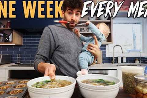 how I cook every meal for the week (family of 4)