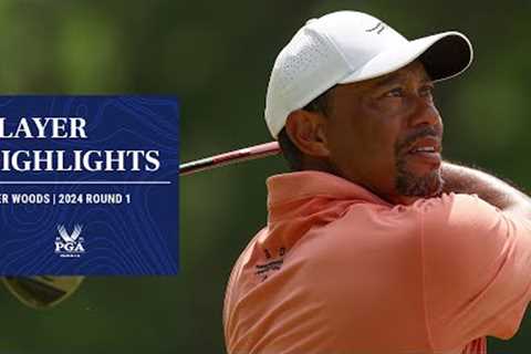 Tiger Woods | Round 1 Highlights | 2024 PGA Championship