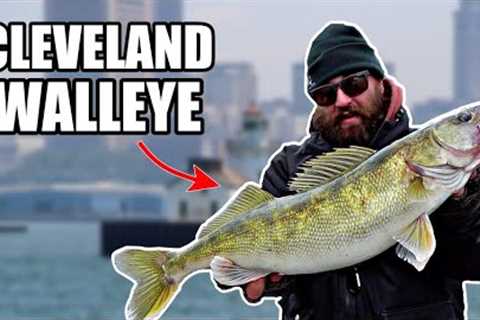 Lake Erie Walleye Fishing, Cleveland Harbor..