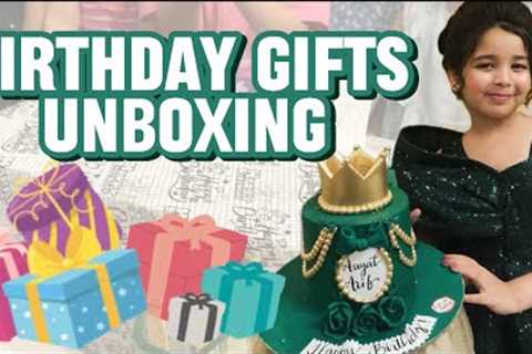 Aayat Arif || Birthday Gifts Unboxing || vlog