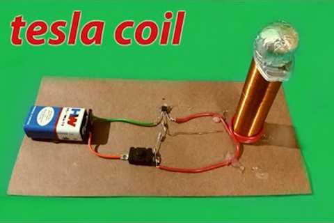 Make a mini Tesla coil (Easy to make)