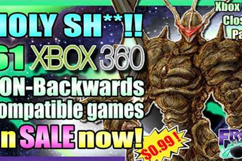 A wild SALE of NON-backwards compatible Xbox 360 games appeared! In 2024! Don't buy other games yet!