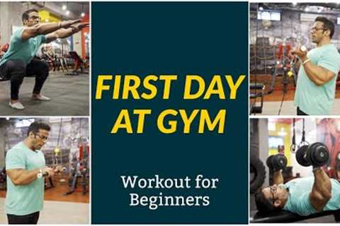 First Day at Gym | Workout for Beginners | Yatinder Singh