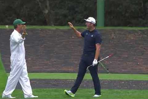 Jon Rahm skips to a hole-in-one on No. 16 | Masters Tuesday