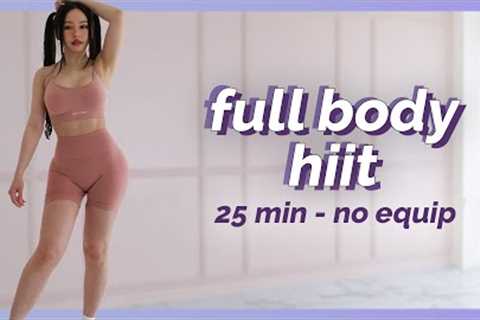 25 Min Cardio HIIT Workout - Full Body, No Repeats, No Equipment