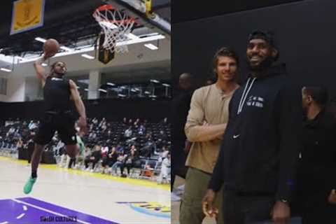 Bronny James shocks LeBron at Pro Day after turning into Steph Curry 😳