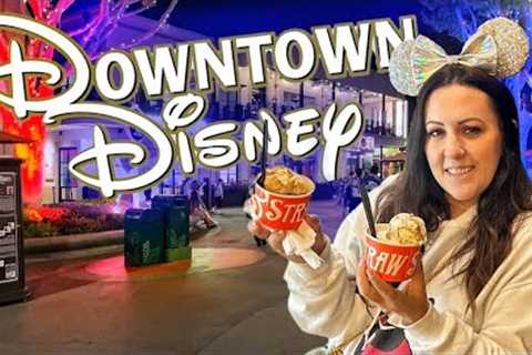 DOWNTOWN DISNEY NITE: Salt &amp; Straw Dessert + Slightly Unhinged World of Disney Shopping