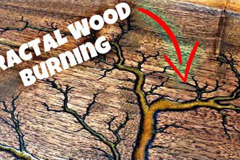 HOW I TURN $10 WOOD INTO $200 ART Fractal Wood Burning