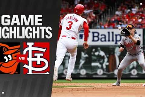 Orioles vs. Cardinals Game Highlights (5/22/24) | MLB Highlights