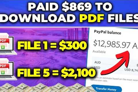 Earn $869 Downloading PDF Files For FREE ~ Worldwide! (Make Money Online)
