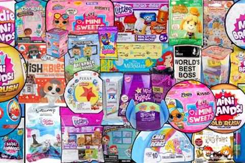 UNBOXING 60 BLIND BAGS! Mini Brands! Sugar Buzz! Real Littles! Doorables! Squishmallows!