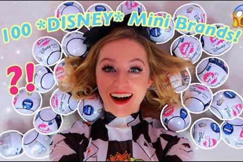 Unboxing 100 *DISNEY STORE* Mini Brands!!😱✨*NEW RELEASE!* (INSANE RARE GOLD FINDS!😍) Rhia..
