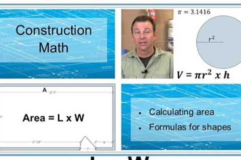 Construction Math - Calculating Area in construction - Applied Math -  Trades Training Video
