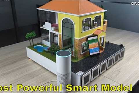 3d smart home house model science diy project powerful on YouTube!