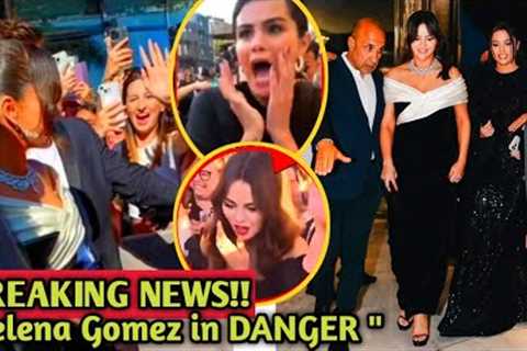 Selena Gomez in PANIC after been attacked by furious fan at Cannes film festival 2024 ....