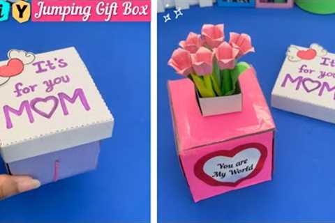 Best diy Mother’s Day gift idea 2023 / jumping gift box making / paper craft / mothers day crafts